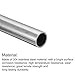 uxcell 304 Stainless Steel Tube, OD 18mm x 1mm Wall Thick 250mm Length Metal Tubing for Industry Machinery