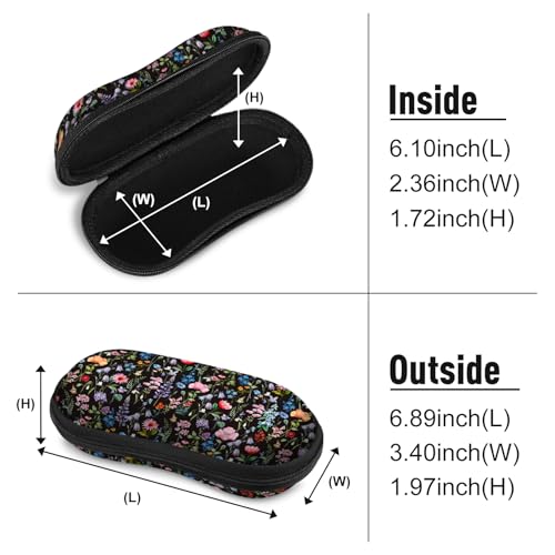 Image of FINTIE Sunglasses Case, Hard EVA Shell Shockproof Sport Glasses Case with Metal Carabiner Travel Zipper Eyeglasses Holder