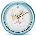 Mark Feldstein Peace On Earth Precious Moments Blue 8 x 8 Holiday Hanging Wall Clock