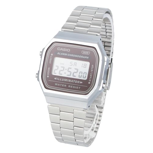 CASIO �J�V�I �`�[�v�J�V�I �`�v�J�V Vintage �r���v ���v ���j�Z�b�N�X �����Y ���f�B�[�X �f�W�^�� �V���o�[ �u���E�� A168WA-5A [���s�A���i]
