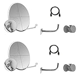 LNB Universal. Tecatel K60C2LS - Kit parabólica 60 cm, Soporte y LNB Universal (K60C2LS)