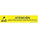 Desco 06752 ESD Protective Symbol Bench Sign, Spanish, 1 in. x 6 in.
