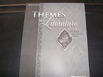 Paperback Themes in Literature Test/Quiz Key Book