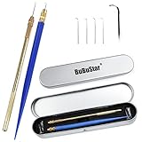 Ventilating Needles 4 pcs with 2 Holder needles for making Lace wig (4 different sizes, 2 Needle...