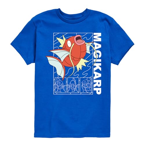 HYBRID APPAREL - Pokémon - Magikarp - Youth Short Sleeve Graphic T-Shirt - Size Small Royal Blue