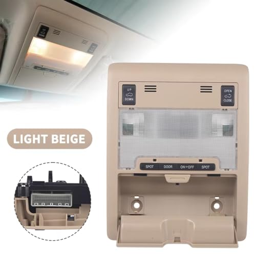 Luz de lectura delantera con control de techo solar para Land Cruiser LC200 beige 2
