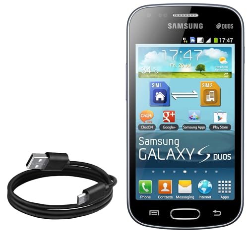 BoxWave Cable Compatible with Samsung Galaxy S Duos S7562 - DirectSync Cable, Durable Charge and Sync