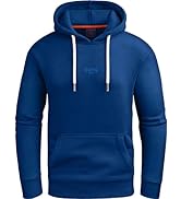 Grin&Bear GEC540 Hoody voor heren, slimfit jack met capuchon, met gestempeld design-logo, gemengd grijs, M