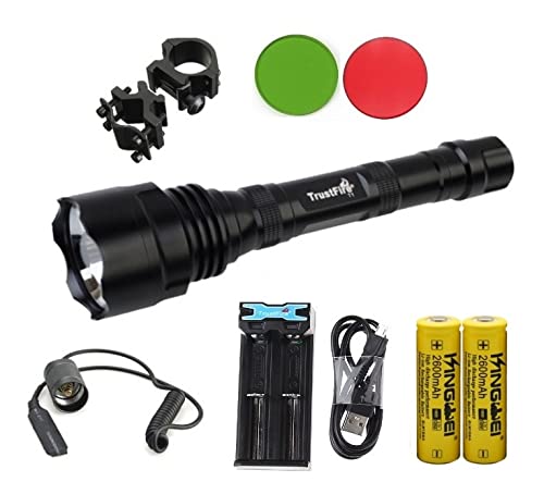 Linterna Trustfire TR-T1-1 Led CREE XML-T6-1 Modo, 1600 lm 2 baterias -...