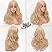 BARSDAR Long Blonde Curtain Bangs Wig - 26 Inch Long Wavy Layered Wigs for Women - Synthetic Hair Sabrina Wigs Butterfly Haircut Soft Natural Looking Daily Party Halloween - Blonde Mixed