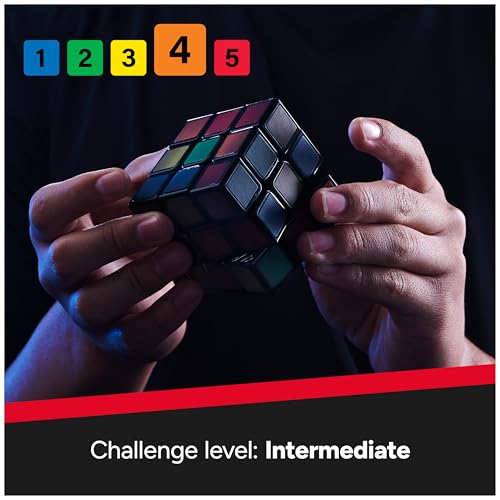 Image of Rubik's Cube, Phantom, 3x3 Cube Advanced Color-Changing Problem-Solving Brain Teaser, Classic Color-Matching Puzzle, Fidget Toy, Sensory Puzzle, for Adults, Teens, Kids Ages 8 & Up