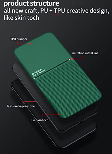 Kepuch Mowen Cover Custodia Case Piastra Metallica Incorporata per Huawei Mate 20 Pro - Verde