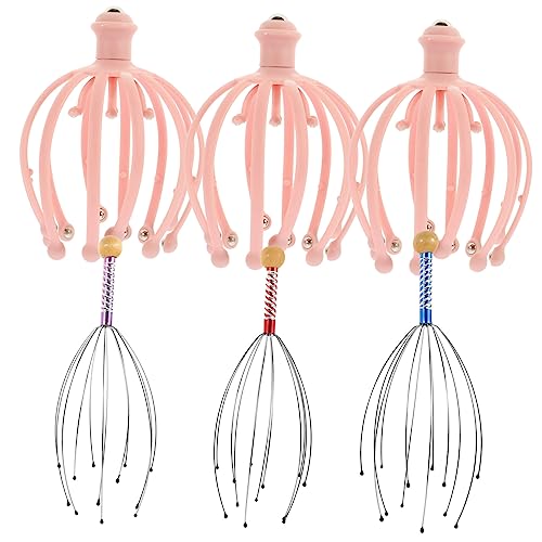 Beavorty Masajeador De Cabeza Meridian Comb Aparato De Masaje Garras Herramienta De Masaje Para Salón Masajeadores De Cabelludo Forma De Pulpo