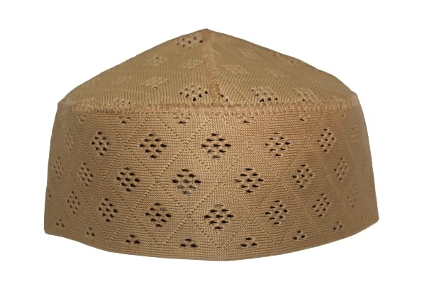 Image of Ashrafi Capes Men's Namaz Cap Sufi Muslim Namaz Topi /Prayer Cap |salat Prayer Cap for Men | Comfortable, Topi, Cap, Kufi, Easy to Maintain, Washable, Fancy