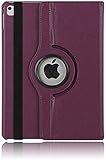 MVRYCE iPad 12.9 4th Generation Case, PU Leather 360 Degree Rotating Stand Cover Light Flip Folio Protective Case with Auto Sleep Wake smartshell for iPad Pro 12.9 4th/ 3rd Generation, Purple
