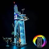 Hilighting Upgraded Led Light Kit for Lego Avengers Tower Battle Building Toy Set, Remote Version Compatible with Lego 76269, Gift Idea for Boys, Girls and Kids (Model Not Included)