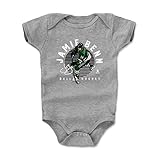 500 LEVEL Jamie Benn Dallas Baby Infant One Piece Bodysuit (3-6 Months, Heather Gray) - Jamie Benn Emblem K WHT