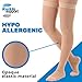 Absolute Support - Made in USA - Size Large - Thigh High Compression Stockings 20-30 mmhg for Woman and Man with Closed Toe - Over the Knee Compression Hose for Circulation - Beige