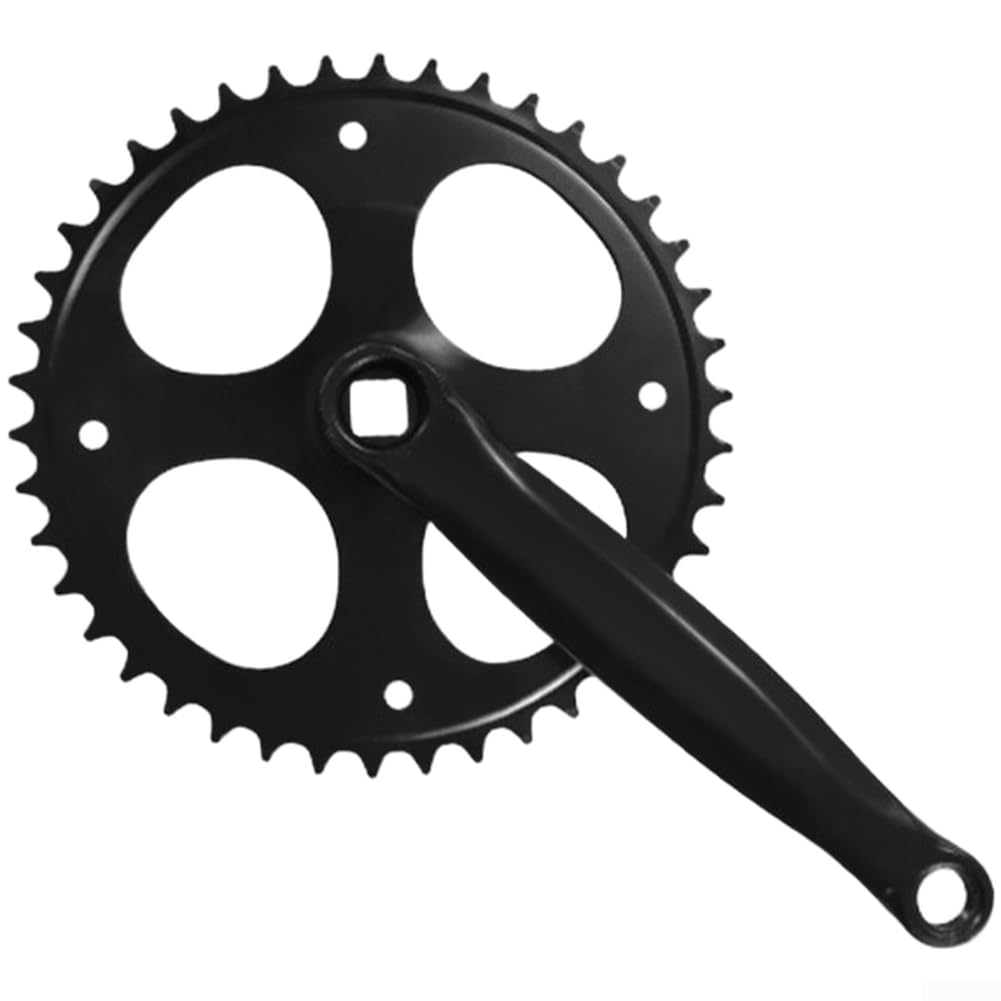 QuivyLivy Single Speed Crankset High Carbon Steel Chainring 32-42T