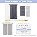 Simplebrand Ava Grey Blackout Curtains for Bedroom 63 Inch Length 2 Panels Set, Solid Thermal Insulated Energy Saving Rod Pocket Window Treatment Curtains Blackout Drapes, W40 x L63 Inch, Grey