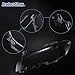 ACROPIX Front Left Right Side Headlight Cover Headlamp Clear Lens Shell Cover Fit for BMW E46 2003-2006 2-Door Coupe No.63127165908 - Pack of 2