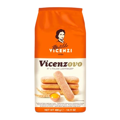 Image of Matilde Vicenzi Ladyfingers Original 400g & Strawberry 200g (Pack of 2, 600g) | Italy's Favorite Ladyfinger | Perfect for Tiramisu & Desserts | GMO-Free & All Natural Ingredients | Light, Crisp & Delicately Sweet