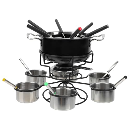 ABOOFAN Butter Warmer Pot Stainless Steel Fondue Pot for Cheese Chocolate Home