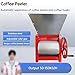 Manual Coffee Peeling Machine, Coffee Been Sheller Huller Machine with Labor-saving Handwheel, Adjustable Roller Gap and 50-150KG/H Output, Maintaining Integrity Of Coffee Beans, Fast Efficient