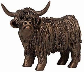 VB076 Resin Sculpture Highland Cow Standing Junior 10x14cm /4"x5"