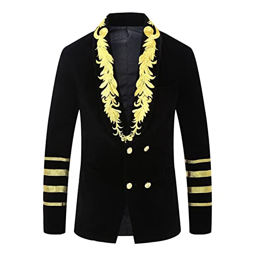 Blazer court homme brodé idéal pour un mariage élégant ou un dîner chic