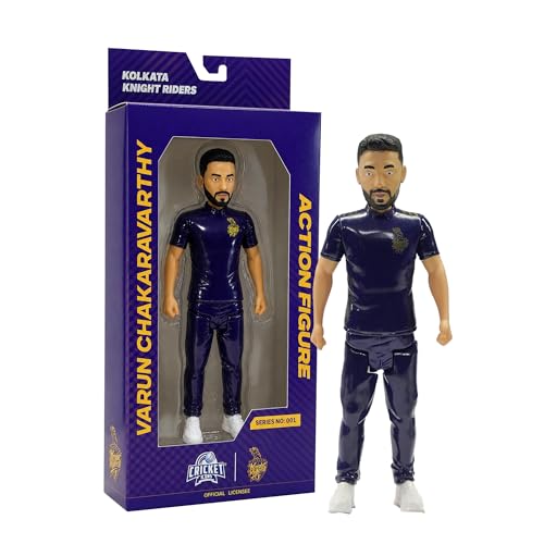 Image of Action Figure, IPL Edition 360 Rotatable Head, Cricket Player for Fans & Collectors (7 Inch Varun Chakaravarthy)