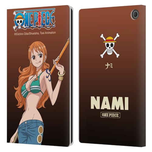 Étui Portefeuille One Piece Nami pour Amazon Fire Max 11 2023 en Cuir Head Case Designs