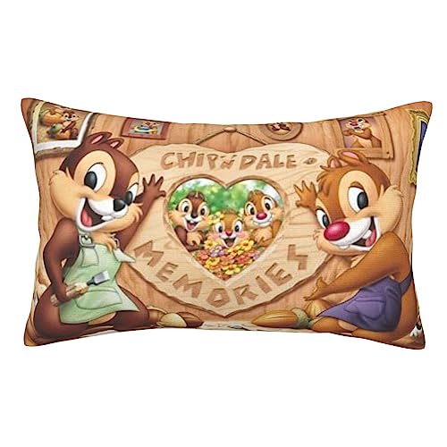 チップ デール アニメ 枕カバー 軽量 抱き枕カバー 寝具カバー 防ダニ 抗菌 防臭 ファスナー付き ポリエステル 四節通用 家庭用 封筒式 枕かばー 人気 プレゼント 40x60cm(16"x24") uu67