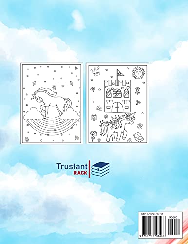 Unicorn Coloring Book: Coloring Books for Kids, Boys and Girls, Cute Unicorn Gifts for Kids, With 40+ Cute Illustrations (US Edition) 8.5 x 11 Size image 4