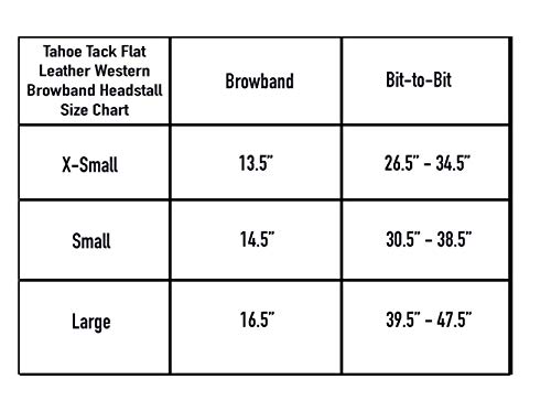 Tahoe Double Stitched Leather Browband Western Headstall, Multiple Colors & Sizes #TOP4