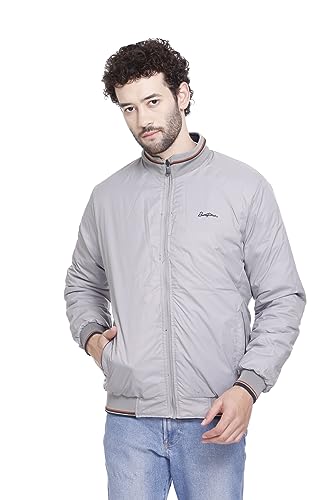 Image of RARE TIMES Winter Reversible Bomber Jacket For Men | Mens Quilted standard length Puffer Jacket | Full Sleeve Mens Jacket