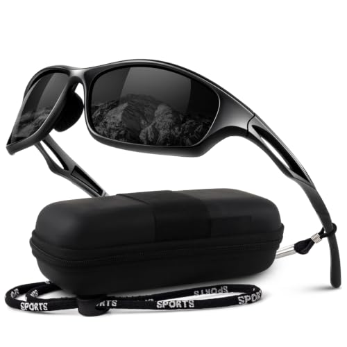 LINVO Lunettes de Soleil Homme Polarisées, Légère...