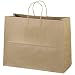 16"x6"x12" - 50 Pcs - Brown Kraft Paper Bags, Shopping, Mechandise, Party, Gift Bags