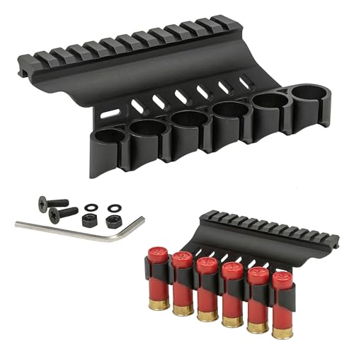 Gotical Side Saddle Shell Holder, 6-PC 12- GA, Universal Short-Long-Extended Pump Action, for Mossberg-Maverick 88 Series