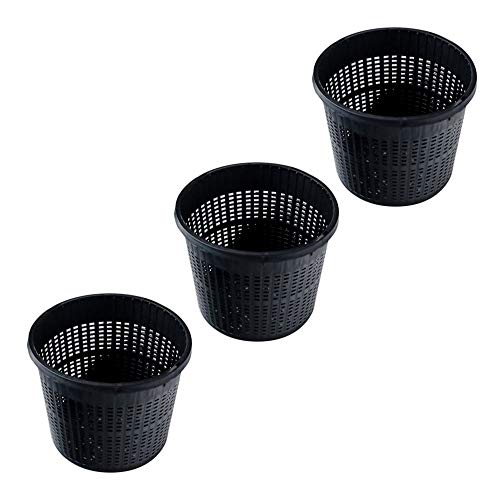 Pisces Pond Round Plant Basket 13 x 10cm - 3 Pack of Pond Planting Pot