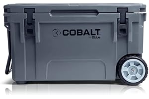 Cobalt 55-Quart Roto-Molded Super Ice Cooler: Lifetime Ice Retention for Outdoor Adventures