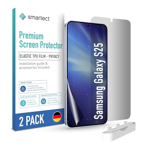 Samsung Galaxy S25 Privacy TPU-Displayschutzfolie, 2er-Pack – Full-Cover, kratzfest, Anti-Spy