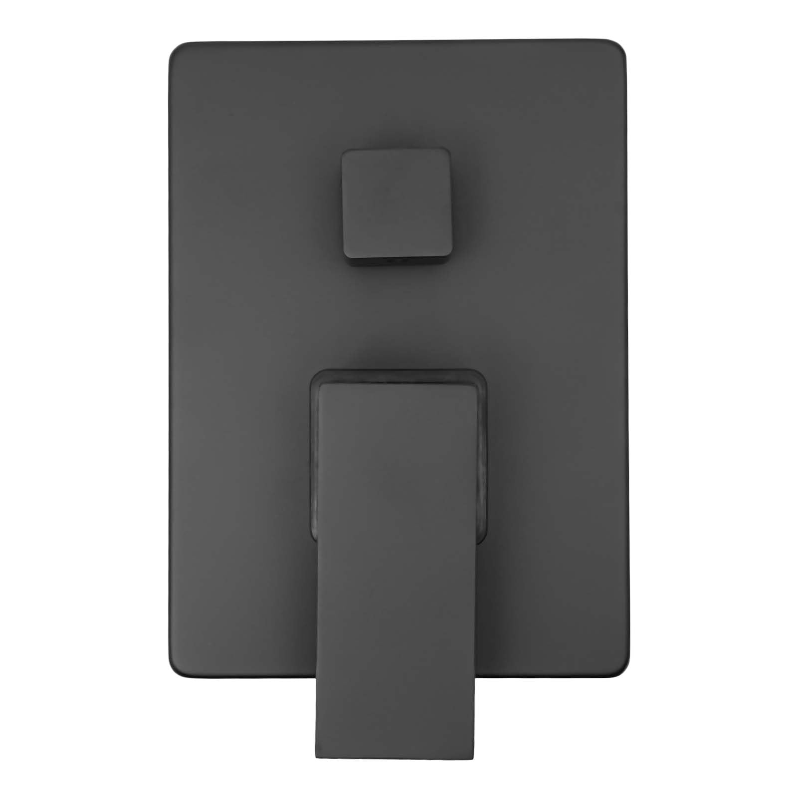 Regendusche Unterputz Duscharmatur Komplettset Wand Duschsystem inkl. 40 x 40 cm Große Quadratisch Kopfbrause, Handbrause, 360° Verstellbare Brausehalter, Schwarz