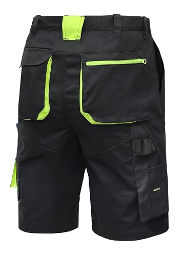 Högert Technik - Reetz elastische Shorts schwarz 3XL (58) | Twill-Gewebe | Shorts mit Taschen | Herren Kurz Arbeitshose | Arbeitsshorts Arbeitshosen Männer | EN ISO 13688 – Bild 2