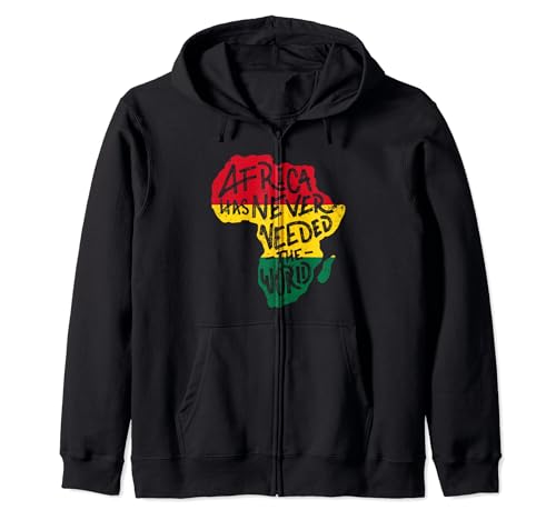 Juneteenth África Mapa Historia Afroamericana Sudadera con Capucha