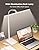 Kary White LED Desk Lamps for Home Office, Tall Computer Desk Light,Flexible Gooseneck Adjustable Office Lamp,Dimmable Desk Lamps for Office,Drawing,Reading,Crafts,Gaming,Workbench,Architect,Study