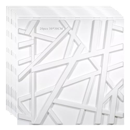 Lista de Pared disponible en línea para comprar. 44 30 * 30CM Paneles Decorativos 3D,20 Piezas Paneles Decorativos 3D para Pared,Paneles PVC Impermeable Papel Pintado Panel de Pared 3D,Decorativos para Paredes para Decoración de...