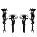 Detroit Axle - 4pc Front Strut w/Coil Spring and Control Arm & Rear Strut & Coil Springs for 2001-2006 Chrysler Sebring Sedan Models - [2001-2006 Dodge Stratus Sedan Models]