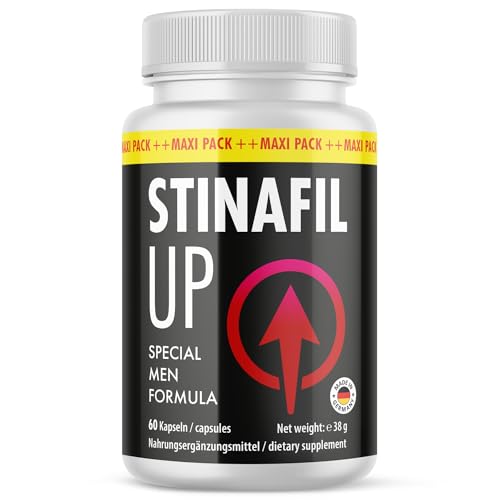 Stinafil Up Caps | Con ingredientes especialmente seleccionados como maca o L arginina | 60 cápsulas por lata 1x