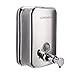 HLX 500ML -18oZ Stainless Steel Soap Dispenser, Wall Mount Soap Dispenser, Commercial Soap Dispenser ,Bathroom Dispenser for Hotel, Restaurant(500ml)